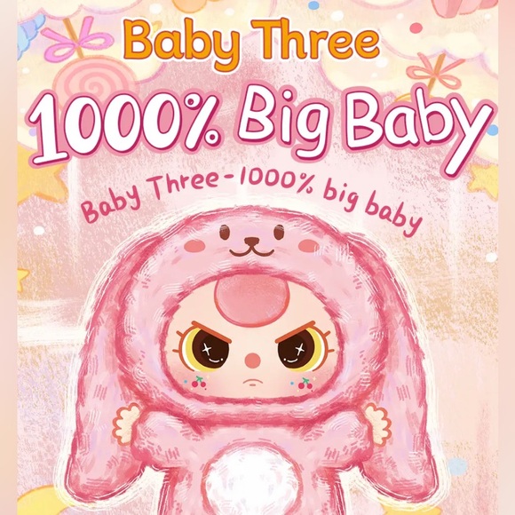 Baby Three 1000% Big Baby White Elephant SPECIAL EYES - Picture 2 of 5
